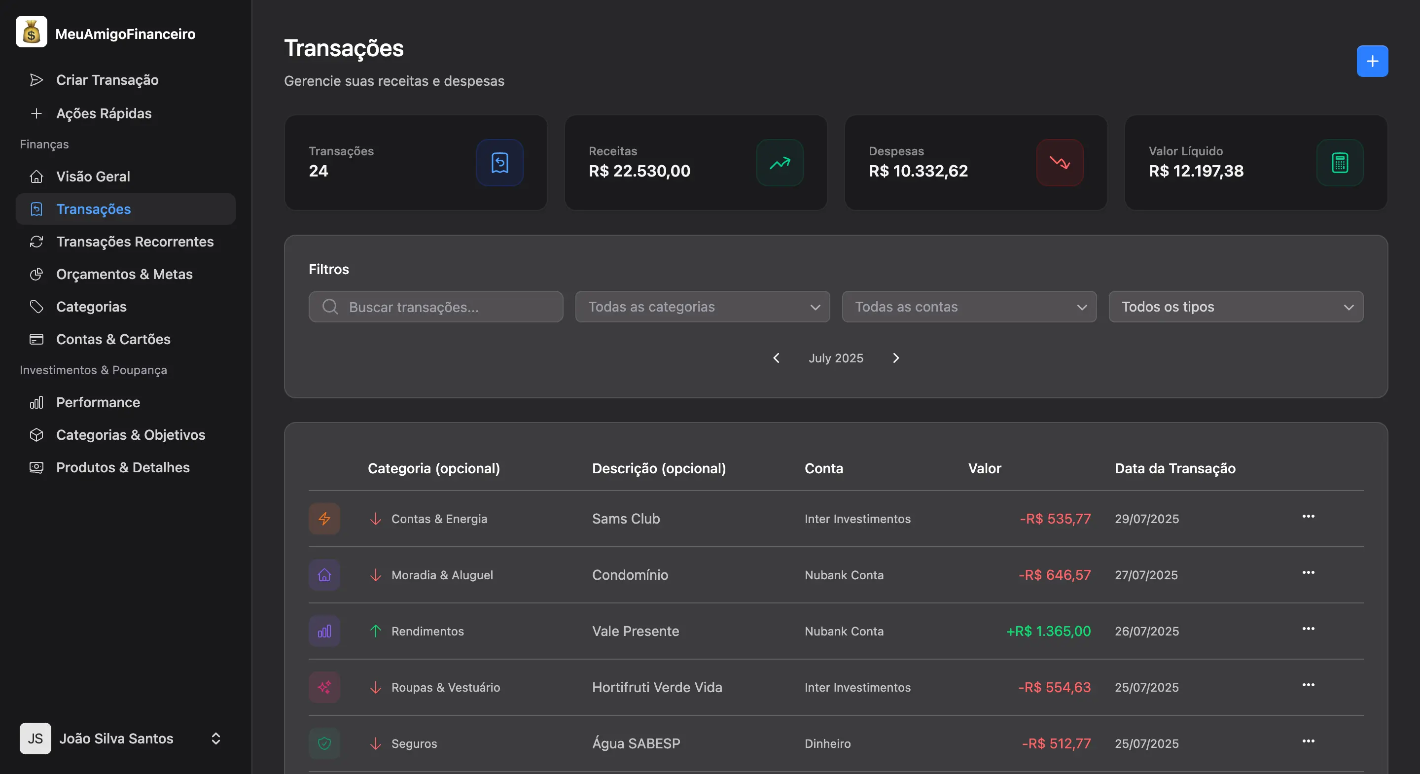 Transaction Management Interface
