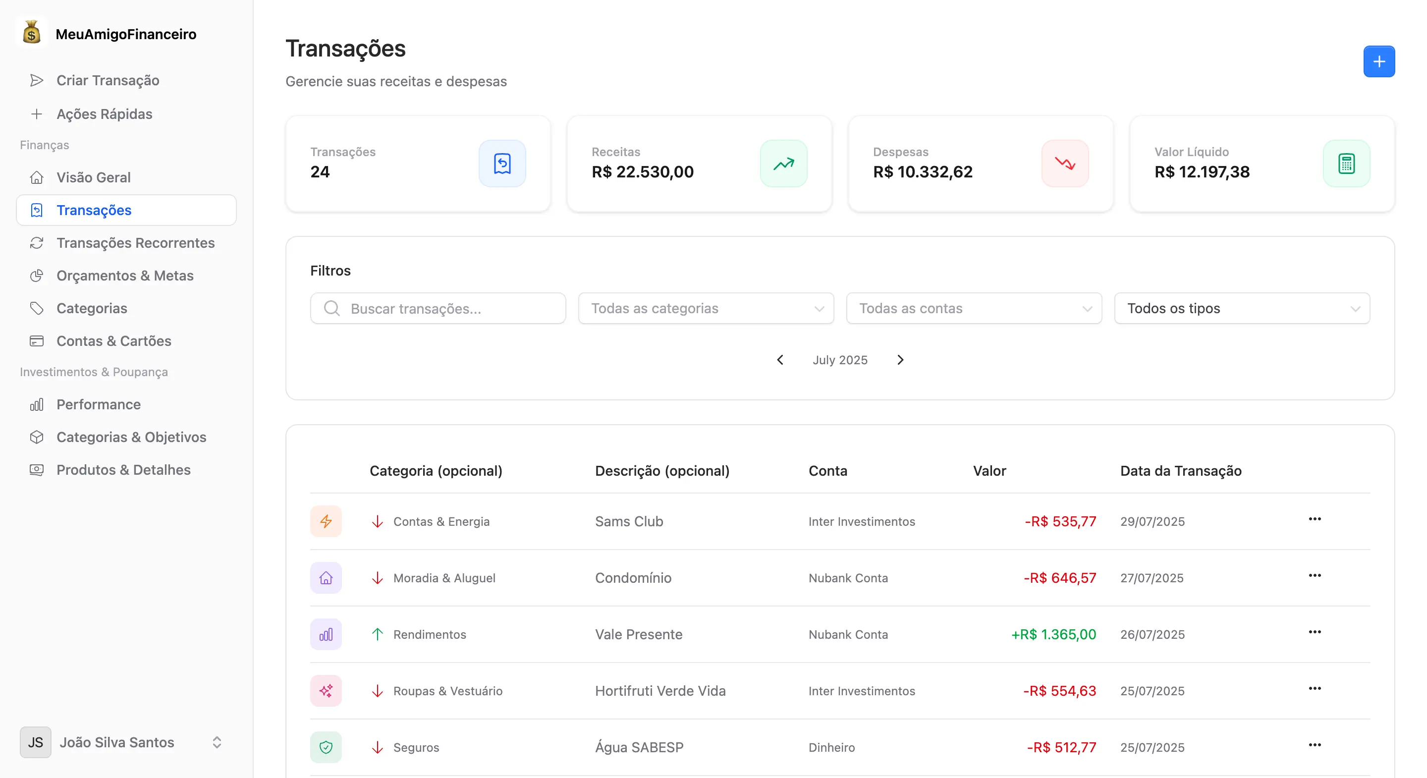 Transaction Management Interface
